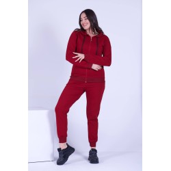 Trening dama marimi mari cu gluga simplu 8500