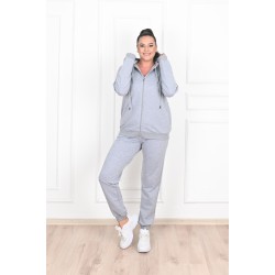 Trening dama marimi mari cu gluga simplu 8500