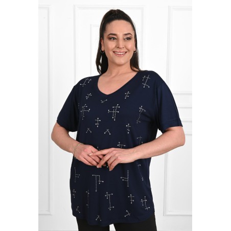 Tricou dama marimi mari cu strasuri