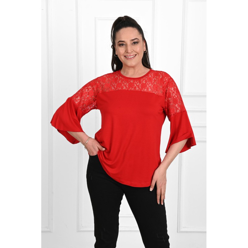 Bluza dama marimi mari dantela 1449