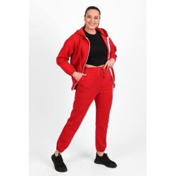 Trening dama marimi mari vatuit fermoar alb 3557-23