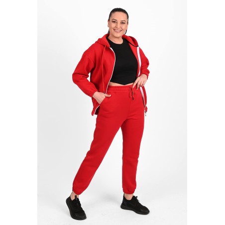 Trening dama marimi mari vatuit fermoar alb 3557-23