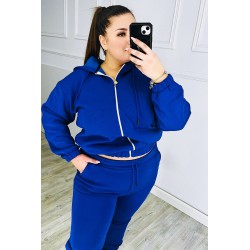 Trening dama marimi mari vatuit fermoar alb 3557-23