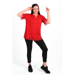 Tricou dama marimi mari cu dantela 1448