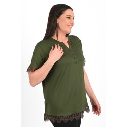 Tricou dama marimi mari cu dantela 1448