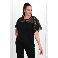 Tricou dama marimi mari cu dantela 1428