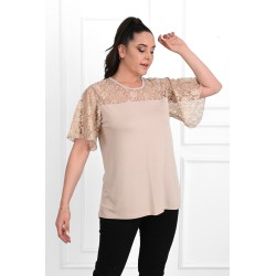 Tricou dama marimi mari cu dantela 1428