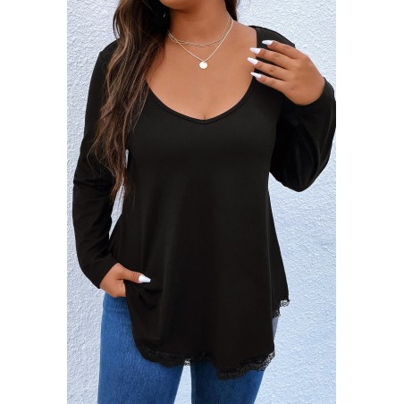 Bluza dama marimi dantela 1386