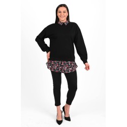 Bluza dama marimi mari cu flori 1438