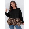 Bluza dama marimi mari cu terminatie animal print 1435