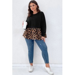 Bluza dama marimi mari cu terminatie animal print 1435