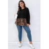 Bluza dama marimi mari cu terminatie animal print 1435