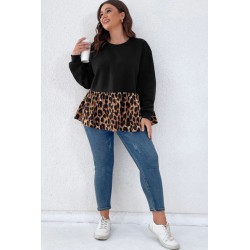 Bluza dama marimi mari cu terminatie animal print 1435