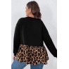 Bluza dama marimi mari cu terminatie animal print 1435