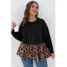 Bluza dama marimi mari cu terminatie animal print 1435