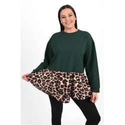 Bluza dama marimi mari cu terminatie animal print 1435