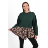 Bluza dama marimi mari cu terminatie animal print 1435