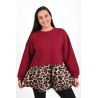 Bluza dama marimi mari cu terminatie animal print 1435