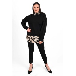 Bluza dama marimi mari cu nasturi tip camasa 1429