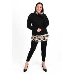 Bluza dama marimi mari cu nasturi tip camasa 1429