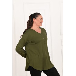 Bluza dama marimi mari cu fermoar 1387