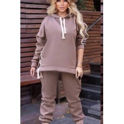 Trening dama marimi mari vatuit cu gluga 3608