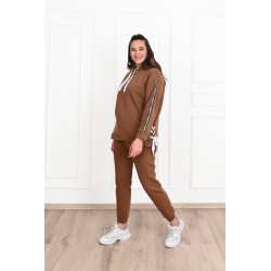 Trening dama marimi mari vatuit cu gluga 3608