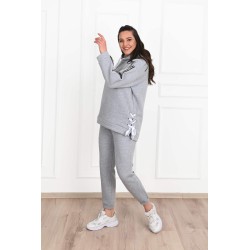 Trening dama marimi mari vatuit cu gluga 3608