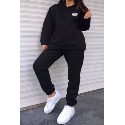 Trening dama marimi mari vatuit cu gluga Classic 3588