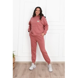 Trening dama marimi mari vatuit cu gluga Classic 3588