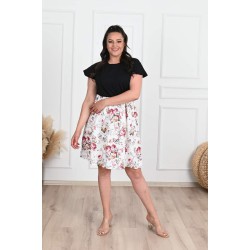 Rochie dama marimi mari imprimeu floral 5091