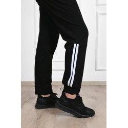 Pantalon dama marimi mari de trening cu dungi 9046