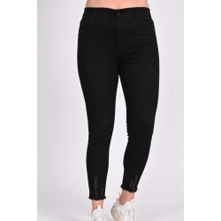 Blugi dama marimi mari cu franjuri 1005