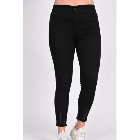 Blugi dama marimi mari cu franjuri 1005