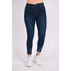 Blugi dama marimi mari cu franjuri 1005