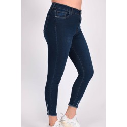 Blugi dama marimi mari cu franjuri 1005
