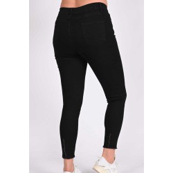 Blugi dama marimi mari cu franjuri 1005