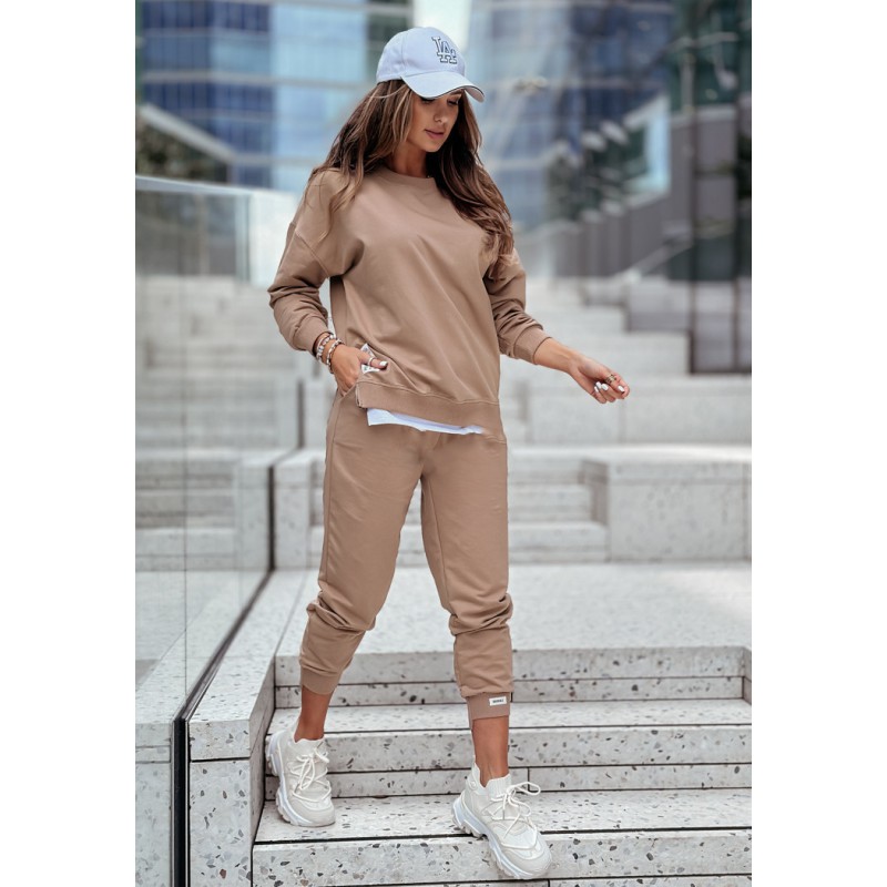 Trening dama bumbac cu fermoar lateral People 3422