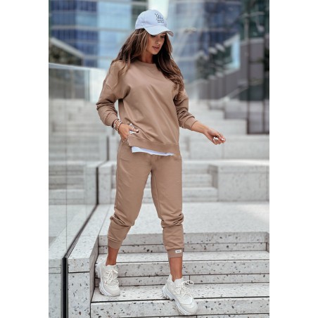 Trening dama bumbac cu fermoar lateral People 3422