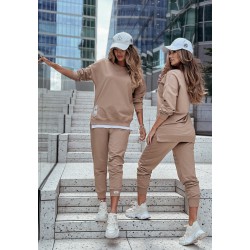 Trening dama bumbac cu fermoar lateral People 3422