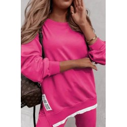 Trening dama bumbac cu fermoar lateral People 3422