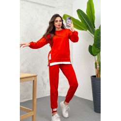 Trening dama bumbac cu fermoar lateral People 3422