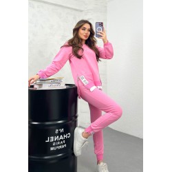 Trening dama bumbac cu fermoar lateral People 3422