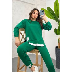 Trening dama bumbac cu fermoar lateral People 3422