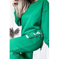 Trening dama bumbac cu fermoar lateral People 3422