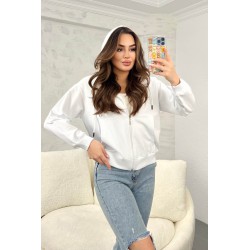 Hanorac dama cu fermoar si gluga 1578-23