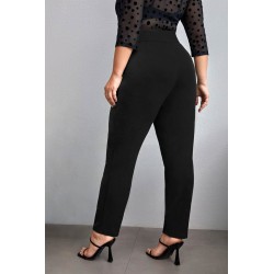 Pantaloni dama marimi mari cu nasturi PTS002