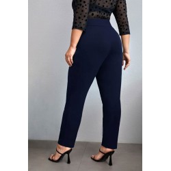 Pantaloni dama marimi mari cu nasturi PTS002