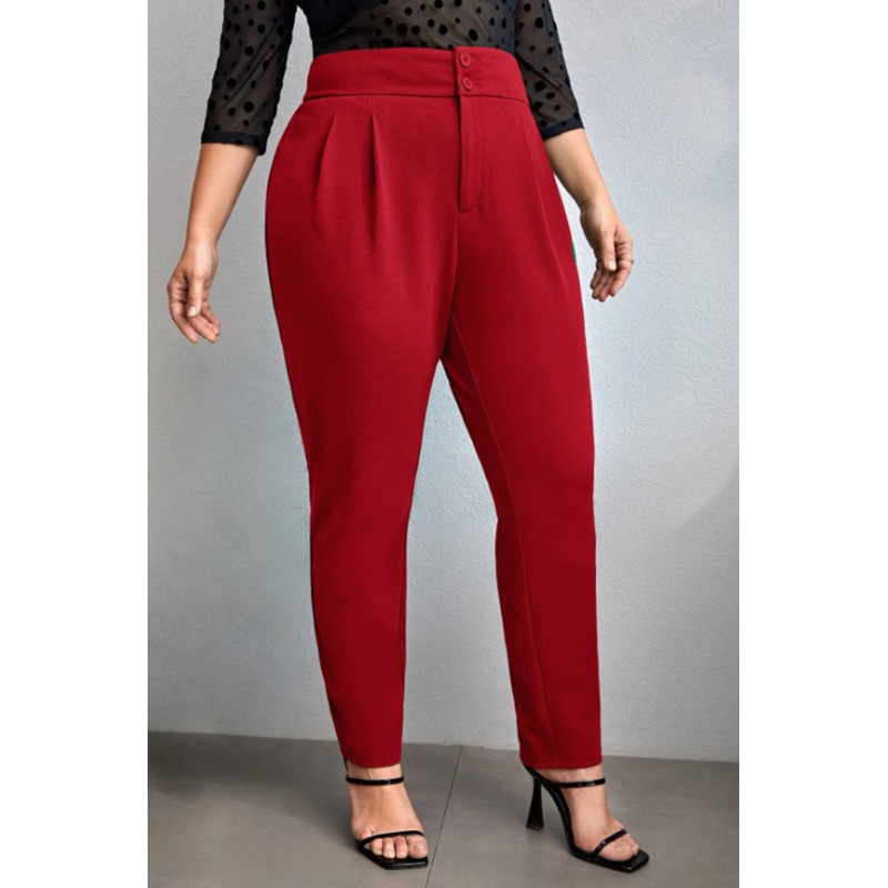 Pantaloni dama marimi mari cu nasturi PTS002