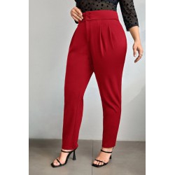 Pantaloni dama marimi mari cu nasturi PTS002